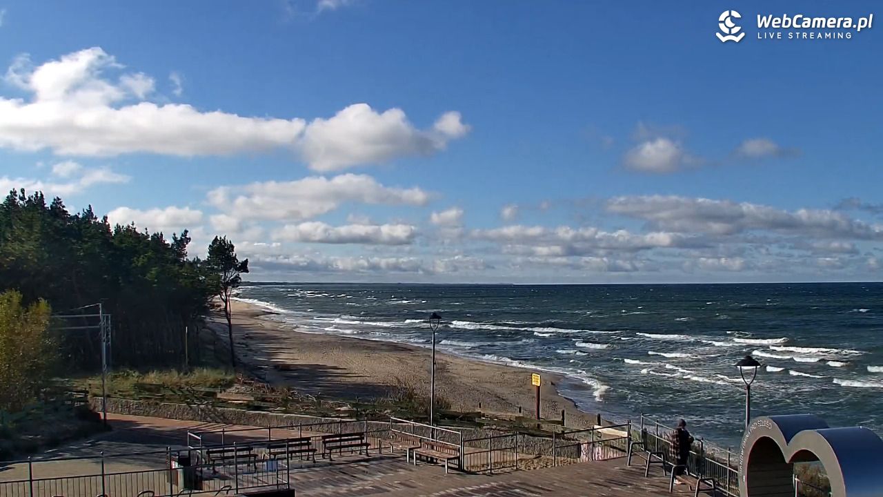 ŁAZY - widok na plażę - 16 październik 2025, 12:28