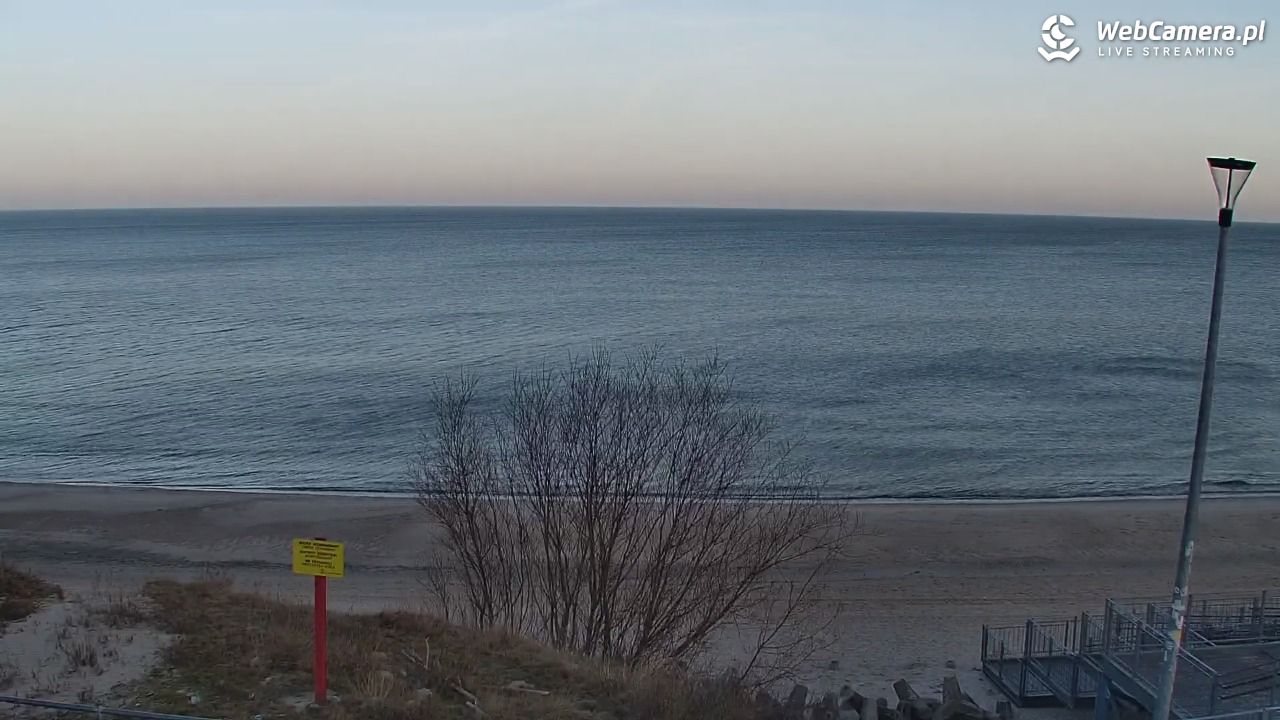 ŁAZY - widok na plażę - 26 luty 2026, 07:35