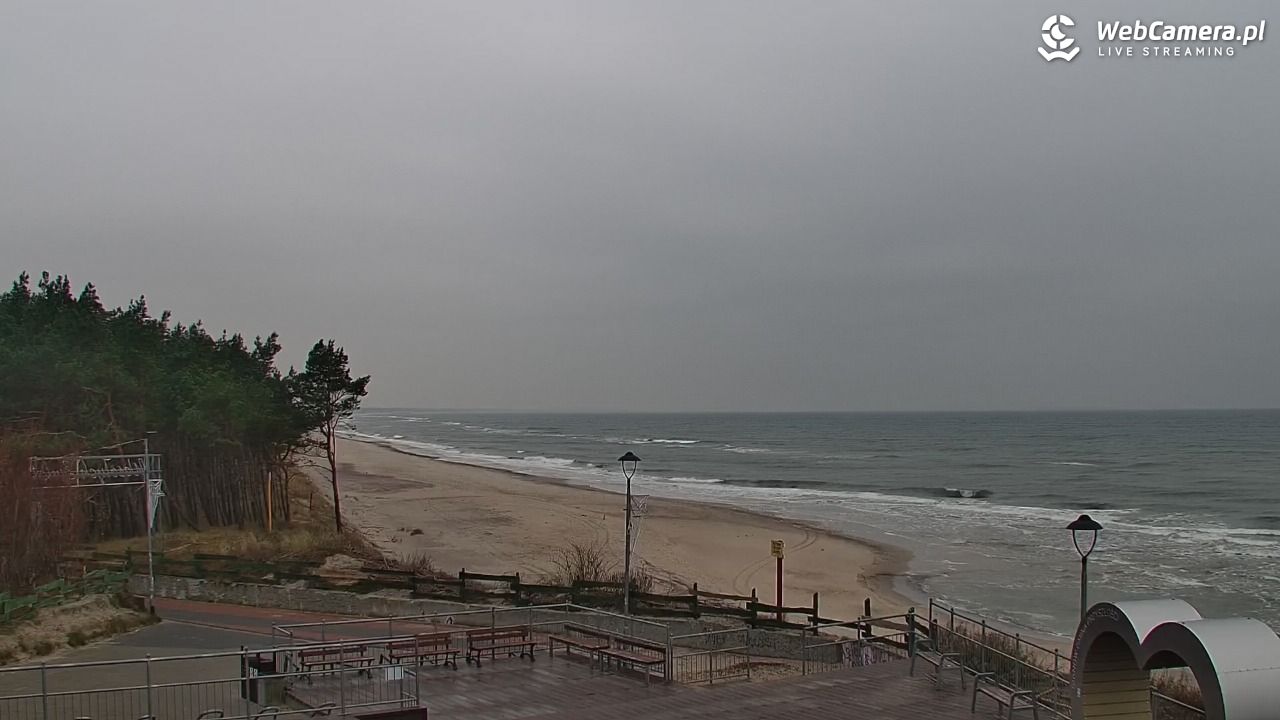 ŁAZY - widok na plażę - 28 listopad 2025, 09:09