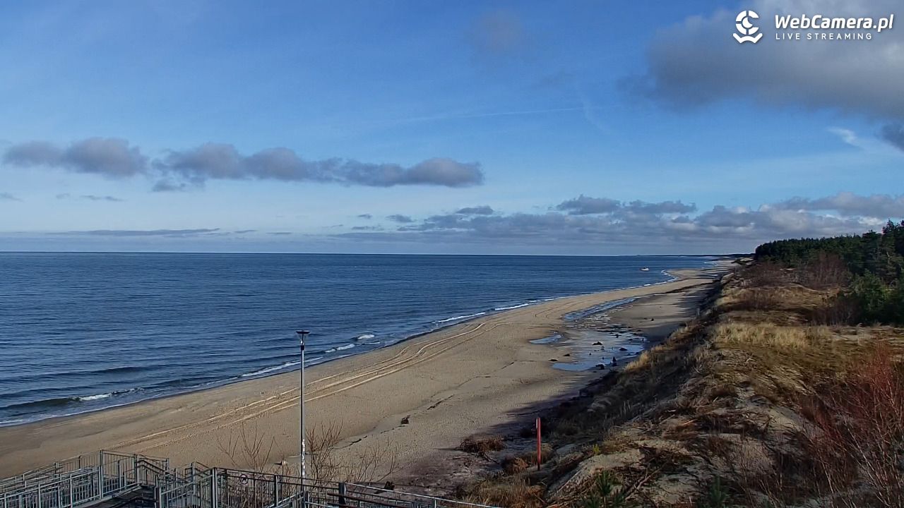 ŁAZY - widok na plażę - 25 luty 2026, 10:23