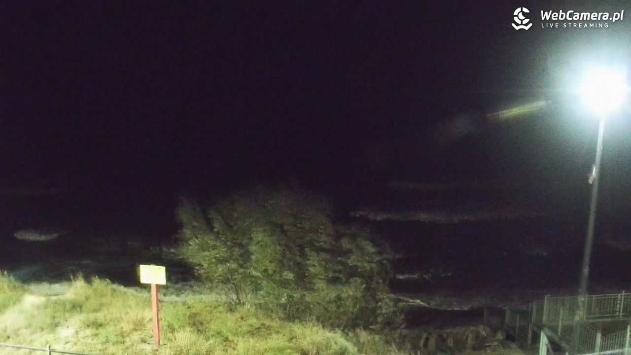 ŁAZY - widok na plażę - 17 październik 2025, 21:28