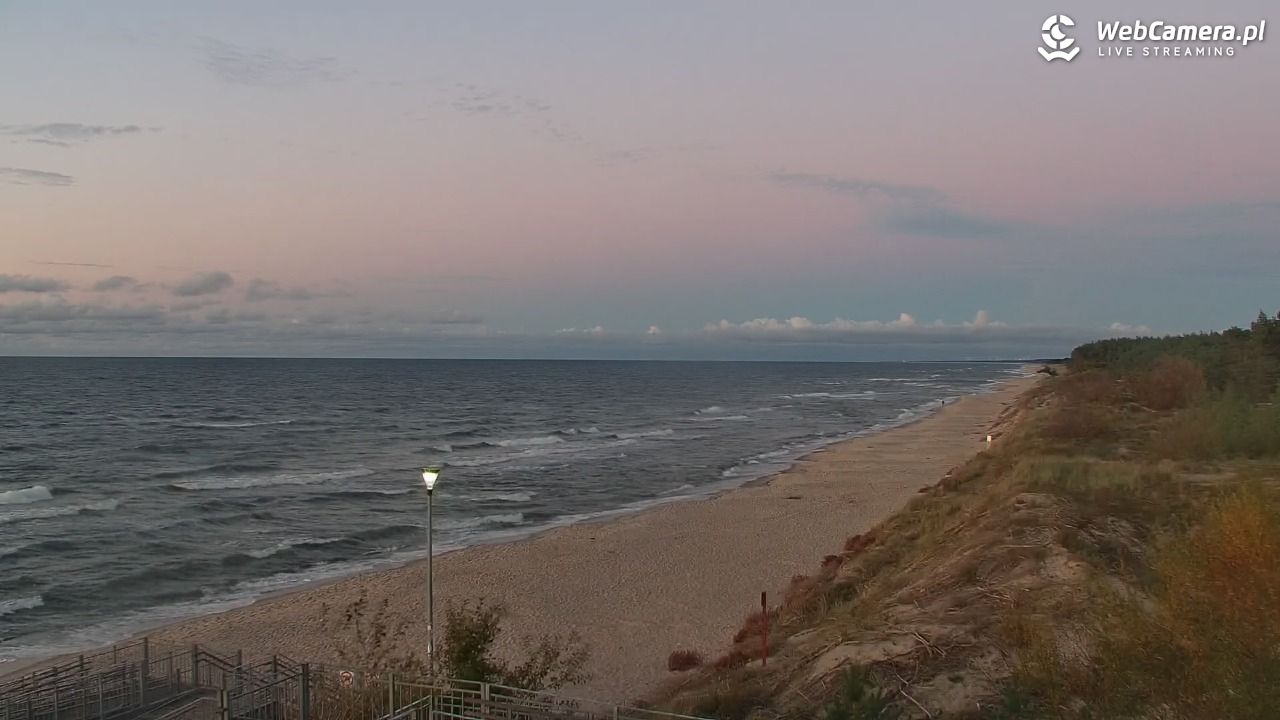 ŁAZY - widok na plażę - 15 październik 2025, 18:14
