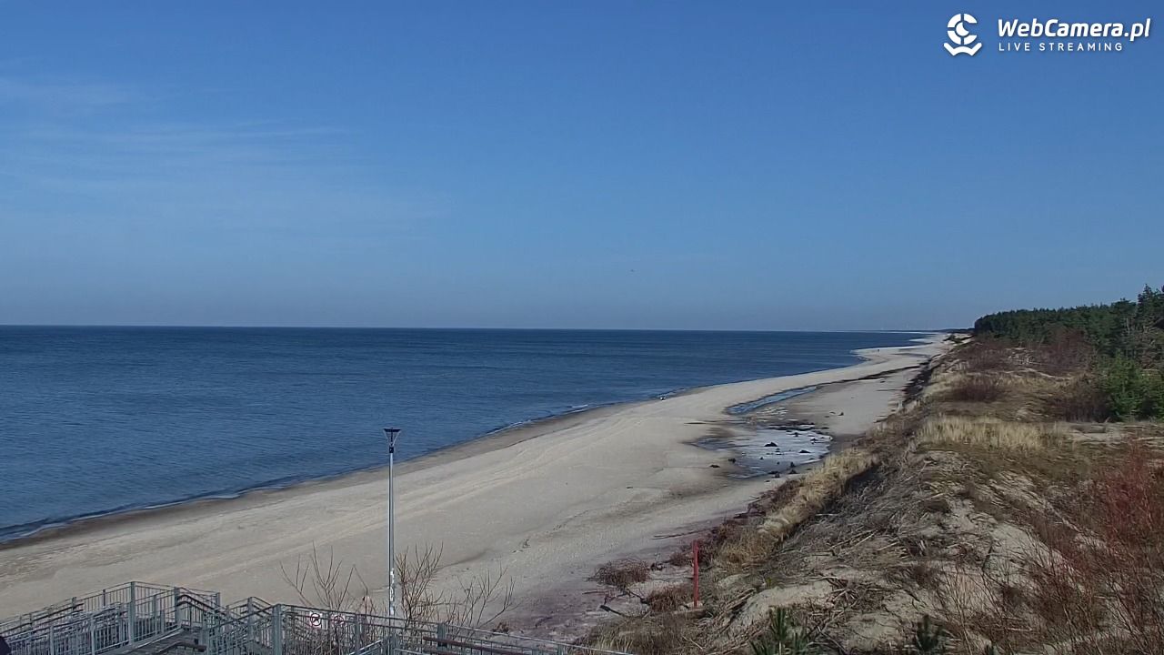 ŁAZY - widok na plażę - 26 luty 2026, 12:23