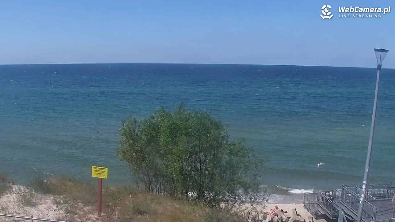 ŁAZY - widok na plażę - 16 lipiec 2026, 14:10