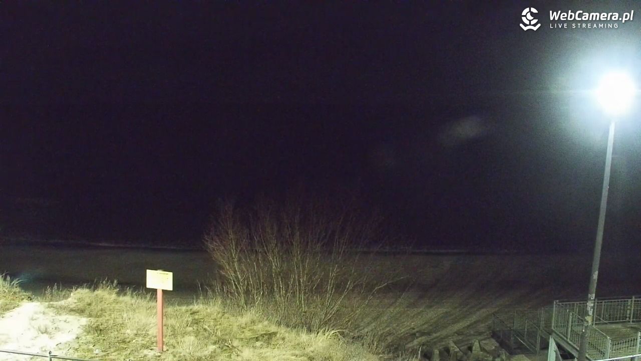 ŁAZY - widok na plażę - 25 luty 2026, 22:08