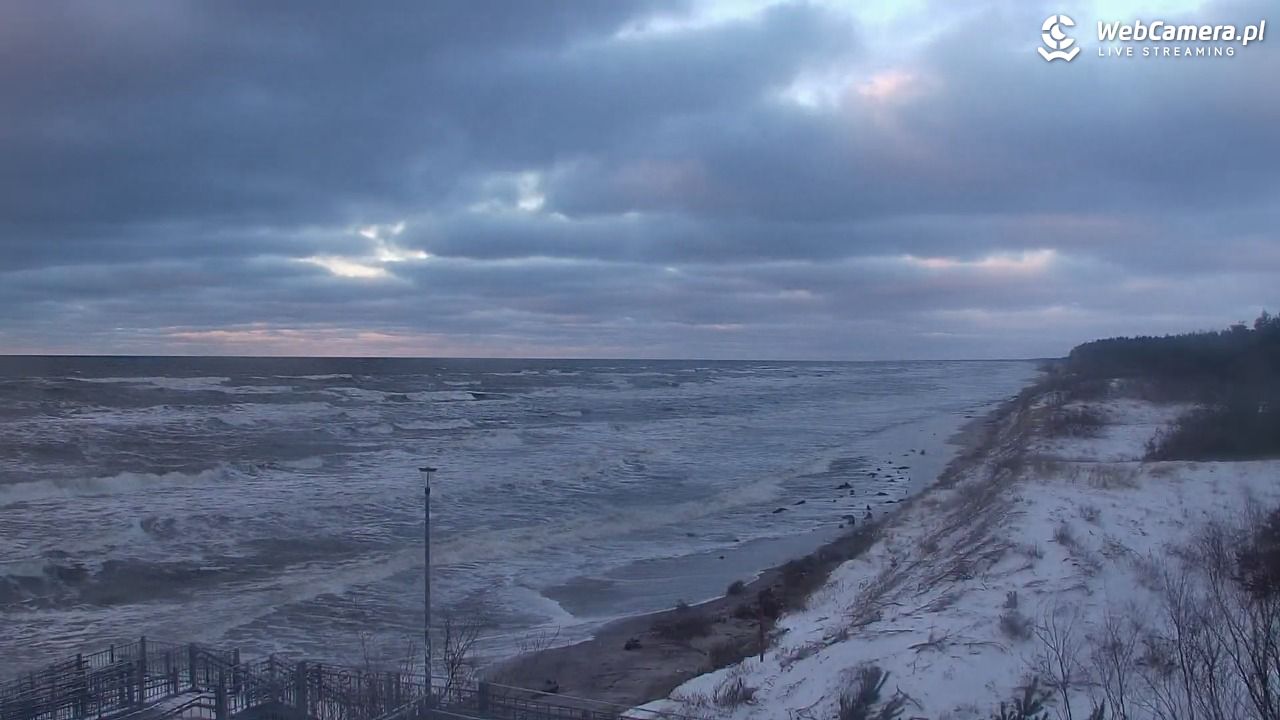 ŁAZY - widok na plażę - 11 styczeń 2026, 15:29