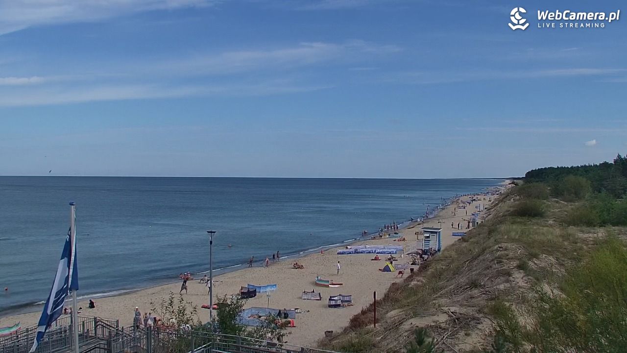 ŁAZY - widok na plażę - 27 sierpień 2025, 11:12