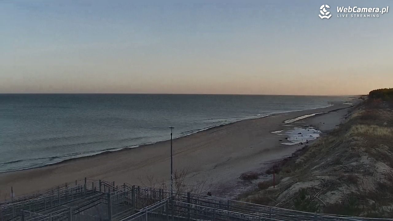 ŁAZY - widok na plażę - 26 luty 2026, 08:03