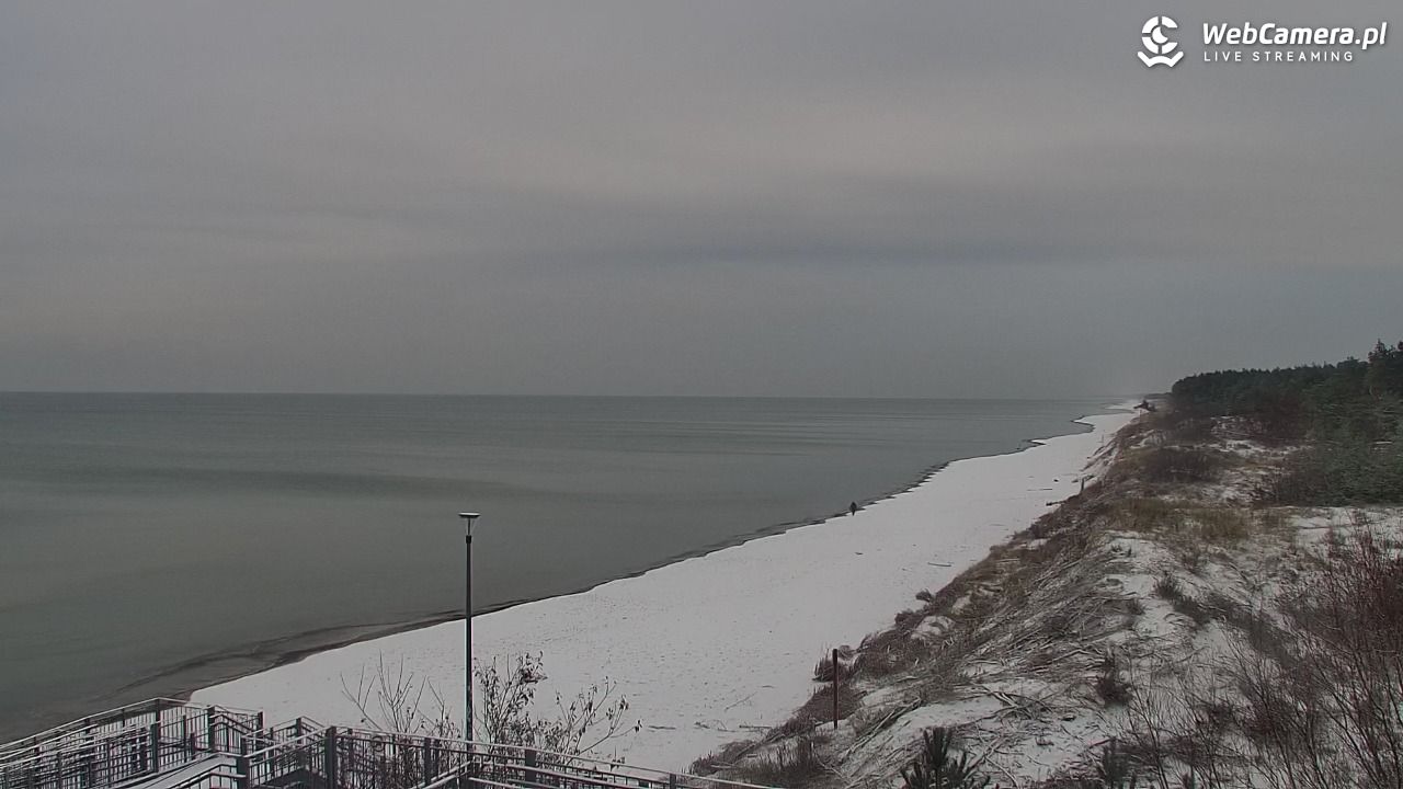 ŁAZY - widok na plażę - 24 listopad 2025, 09:07