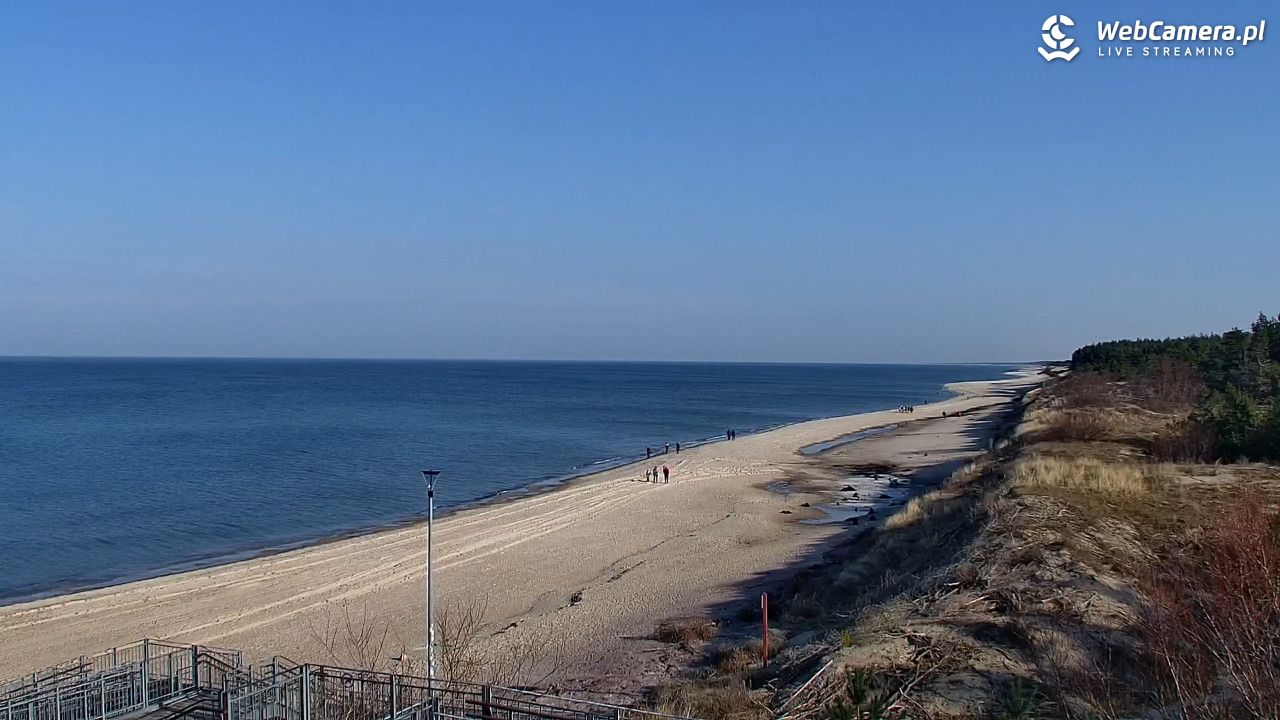 ŁAZY - widok na plażę - 28 luty 2026, 10:18