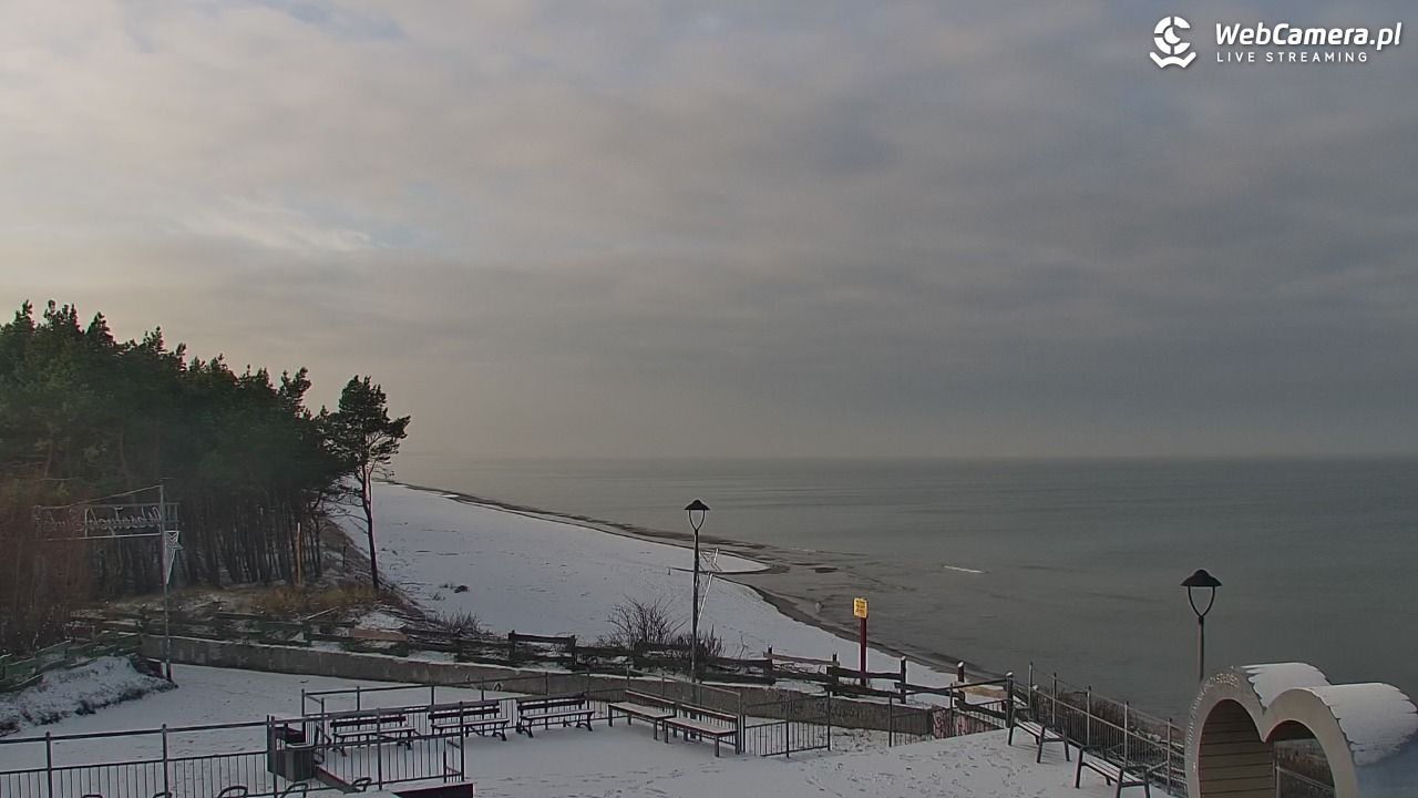 ŁAZY - widok na plażę - 25 listopad 2025, 10:13