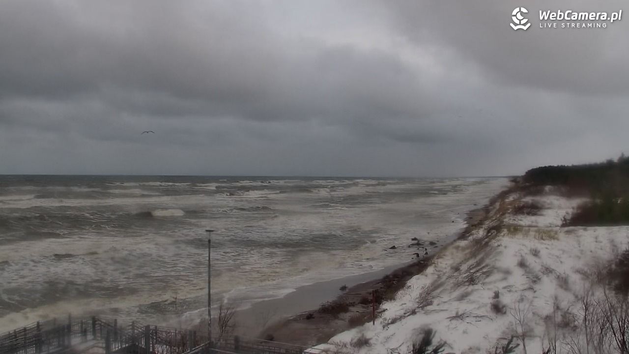 ŁAZY - widok na plażę - 11 styczeń 2026, 09:09