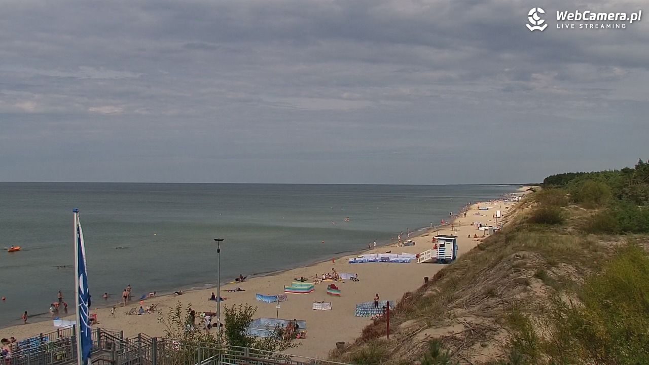 ŁAZY - widok na plażę - 27 sierpień 2025, 14:25