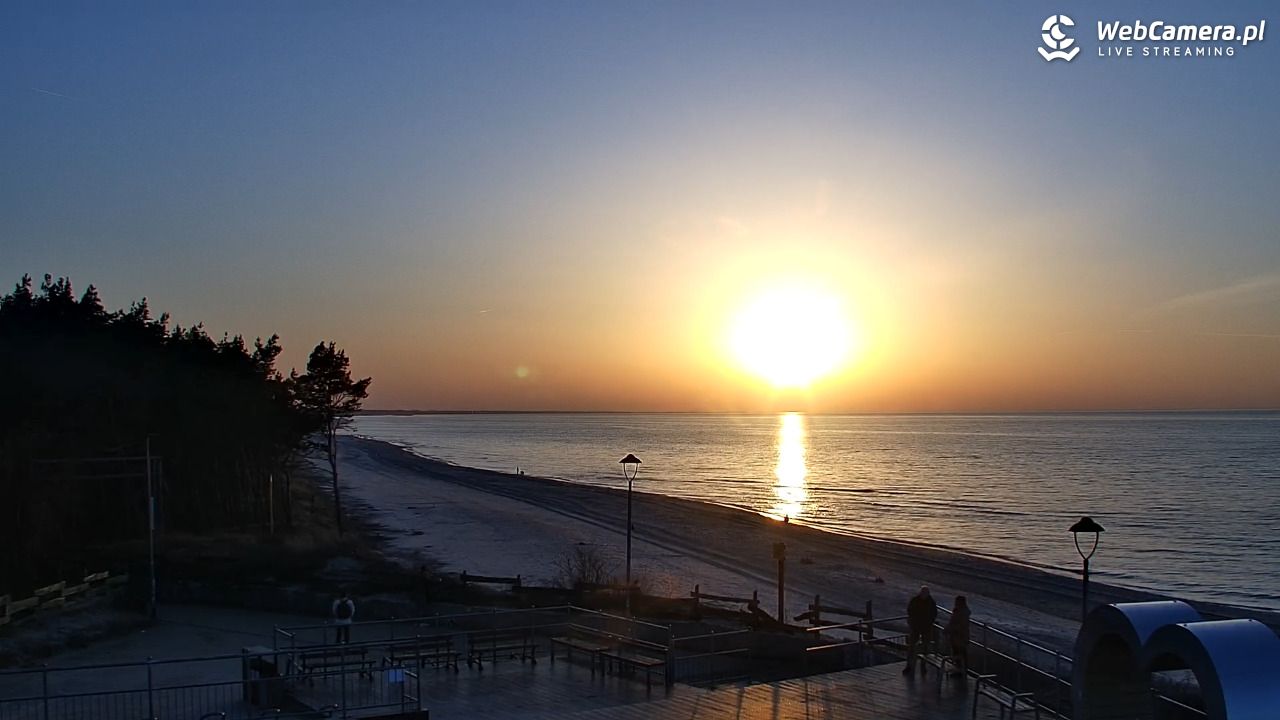 ŁAZY - widok na plażę - 27 luty 2026, 17:08