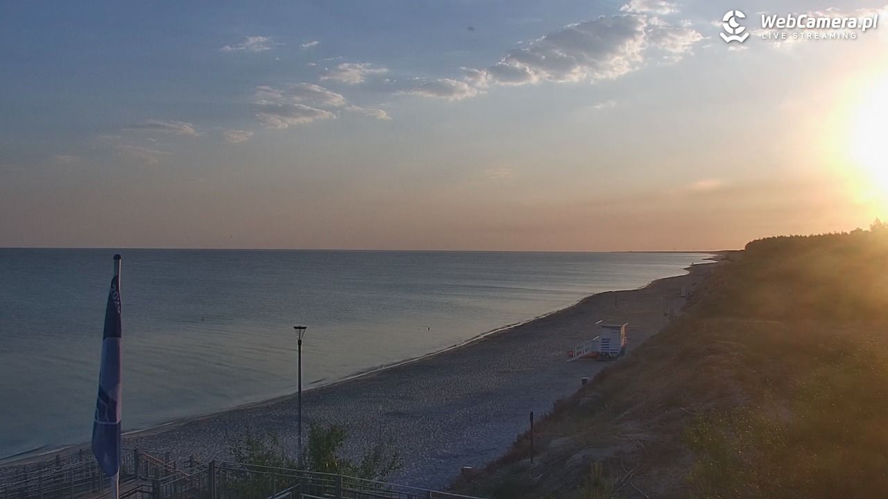 ŁAZY - widok na plażę - 03 lipiec 2025, 05:28