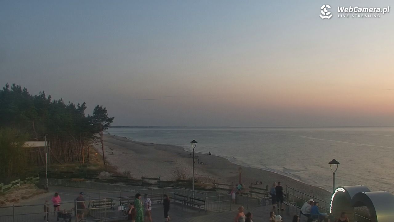 ŁAZY - widok na plażę - 16 lipiec 2026, 21:40