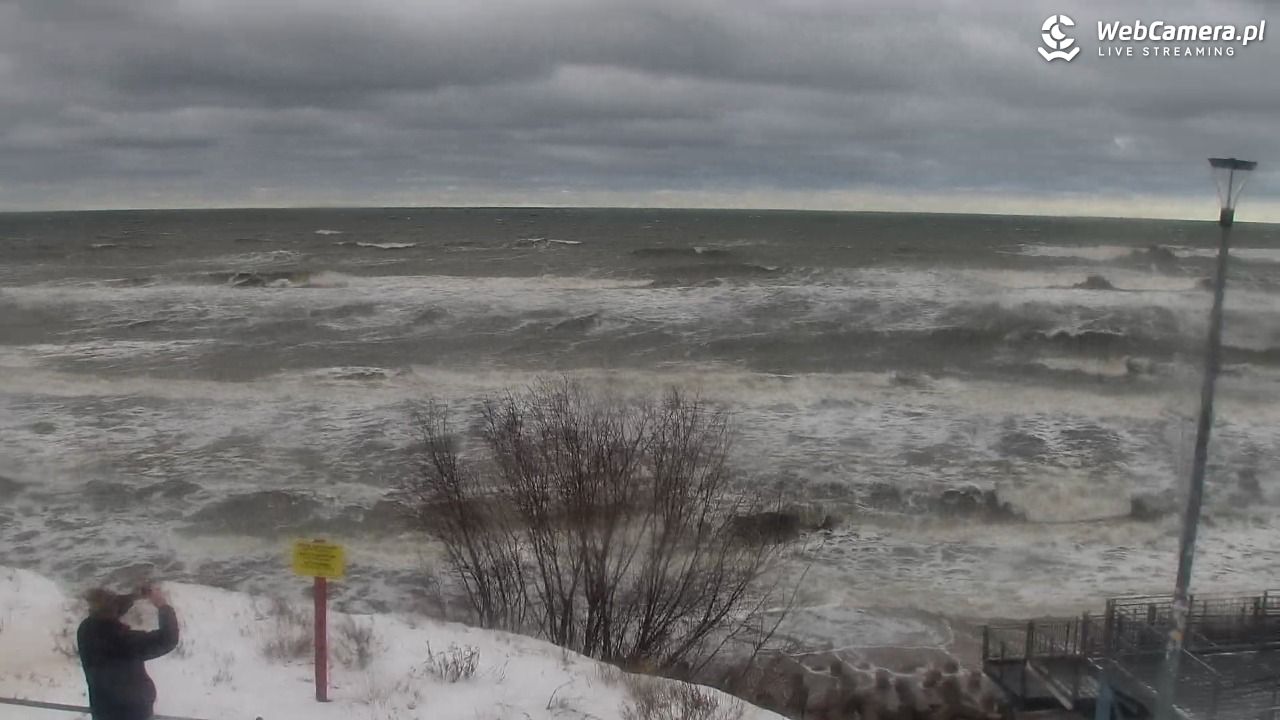 ŁAZY - widok na plażę - 11 styczeń 2026, 12:36