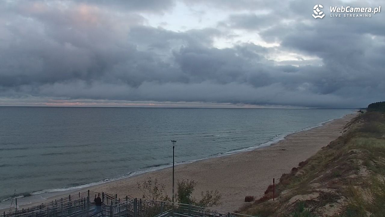 ŁAZY - widok na plażę - 15 październik 2025, 07:40