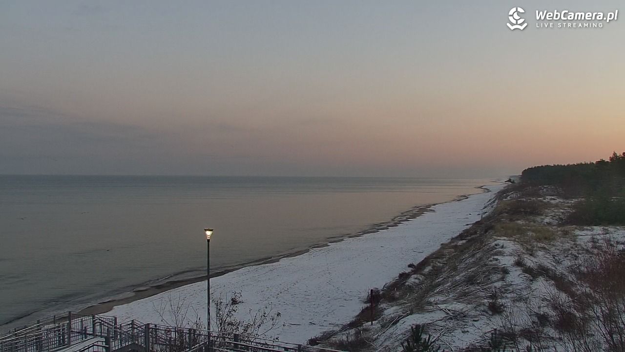 ŁAZY - widok na plażę - 25 listopad 2025, 07:35