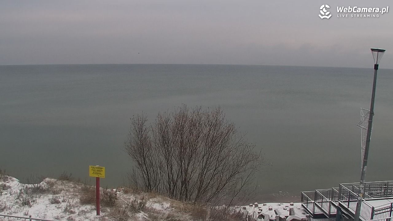 ŁAZY - widok na plażę - 24 listopad 2025, 09:08