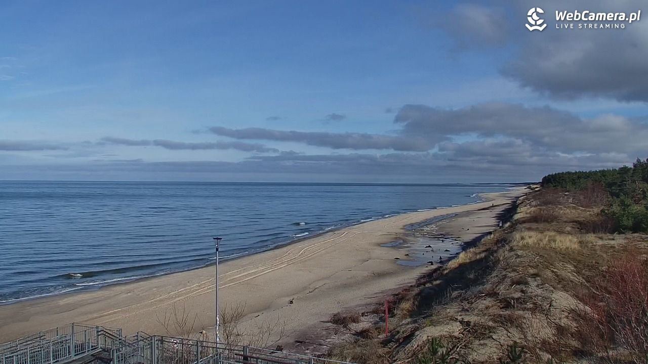 ŁAZY - widok na plażę - 25 luty 2026, 11:14