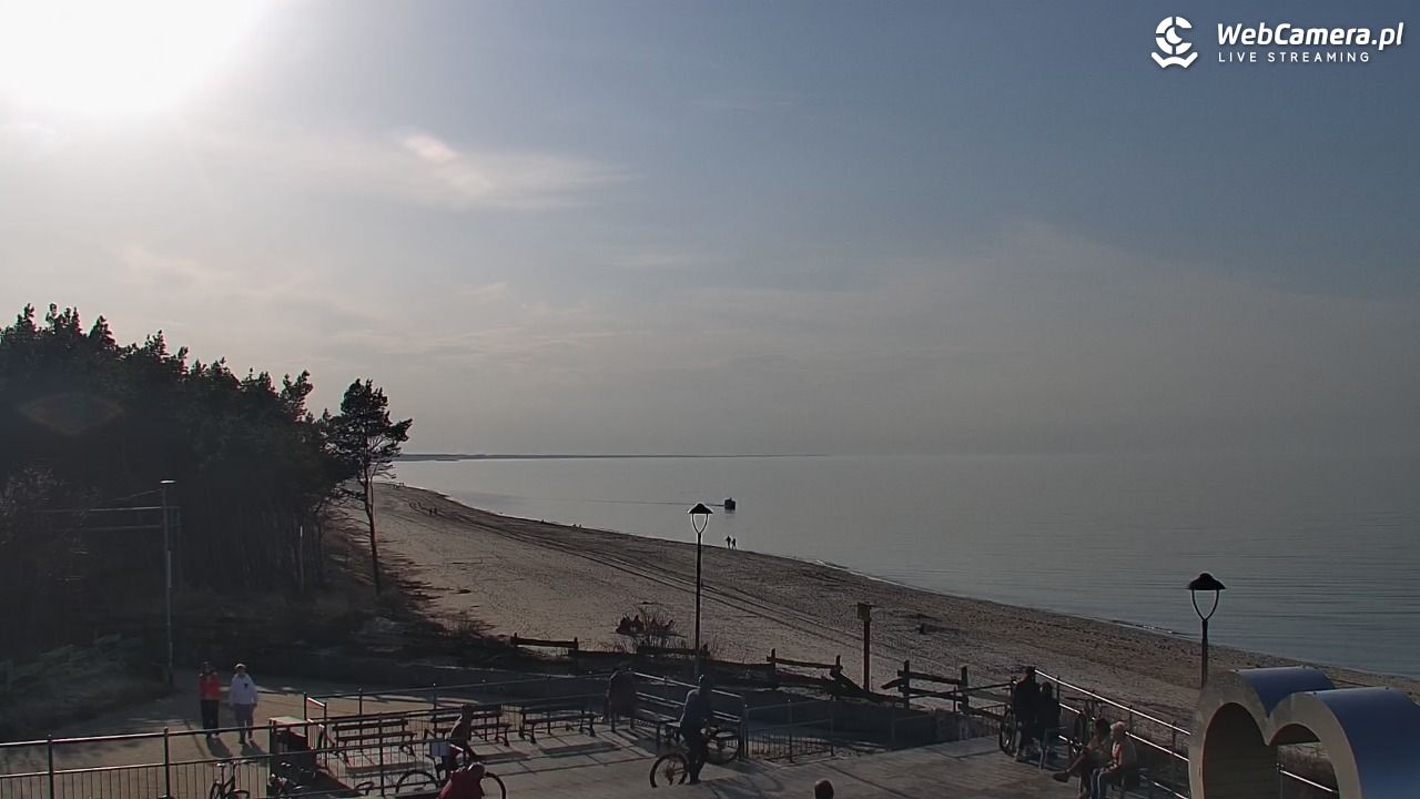 ŁAZY - widok na plażę - 28 luty 2026, 14:51
