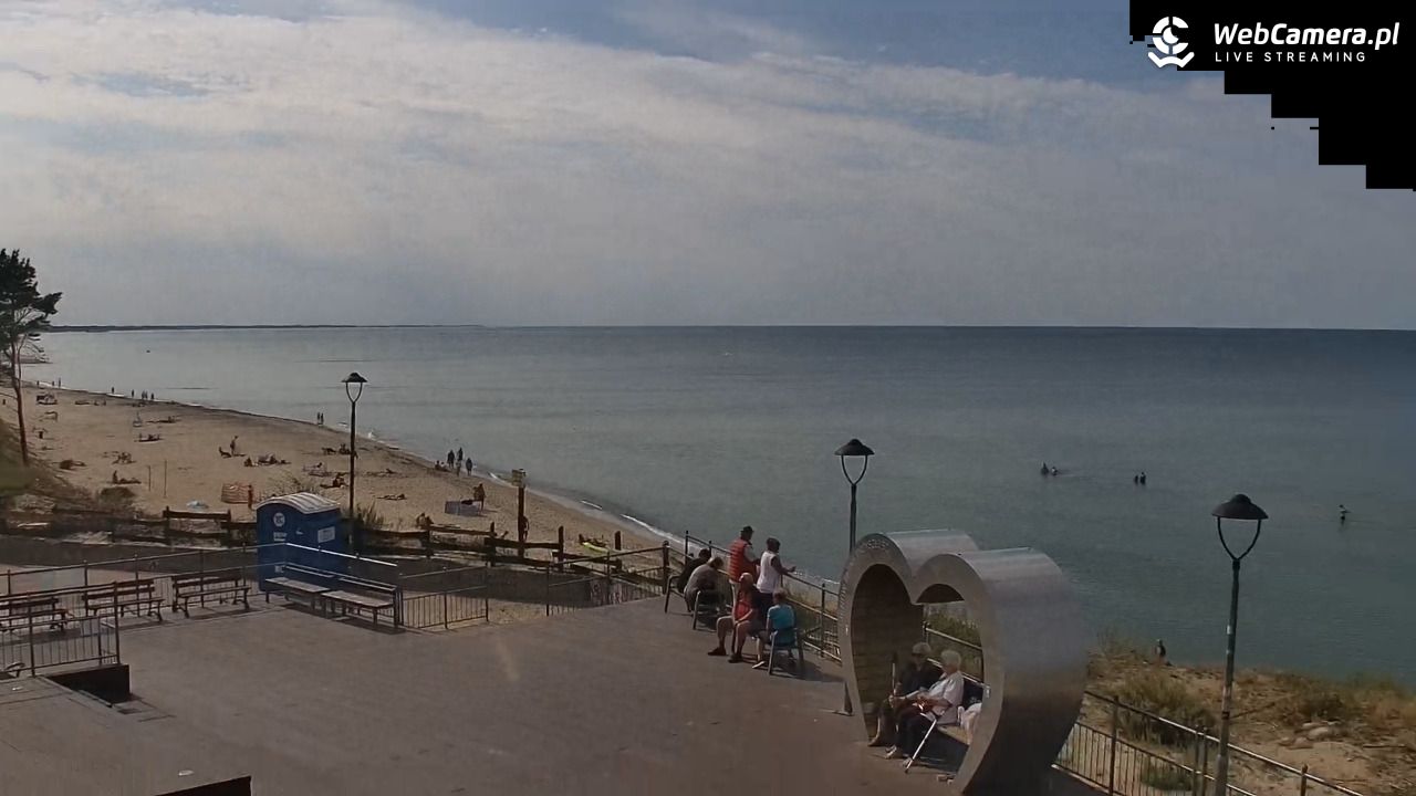 ŁAZY - widok na plażę - 27 sierpień 2025, 14:35