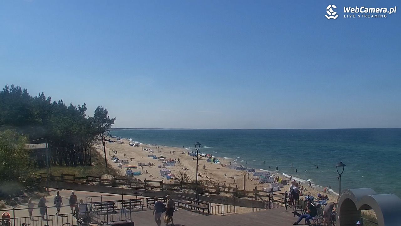 ŁAZY - widok na plażę - 16 lipiec 2026, 13:45
