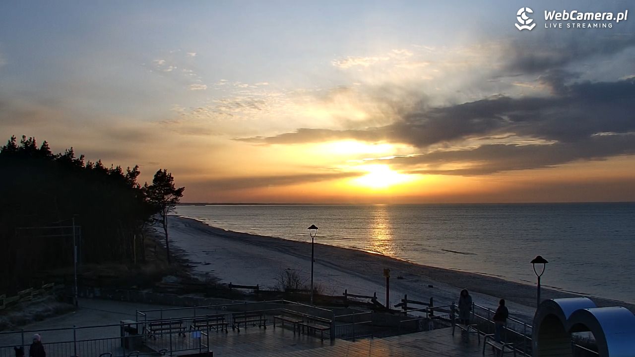 ŁAZY - widok na plażę - 26 luty 2026, 17:03