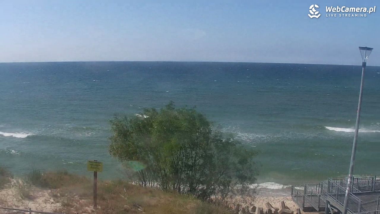 ŁAZY - widok na plażę - 15 lipiec 2026, 15:55