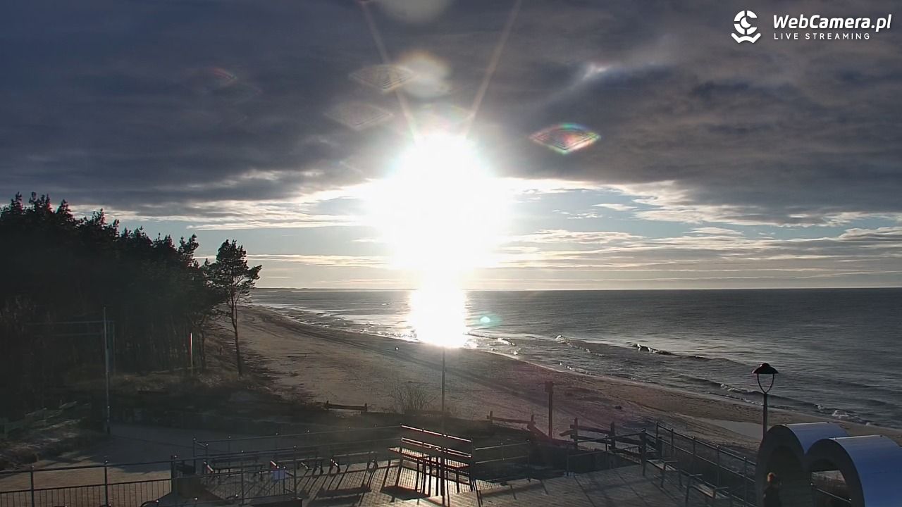 ŁAZY - widok na plażę - 25 luty 2026, 16:36