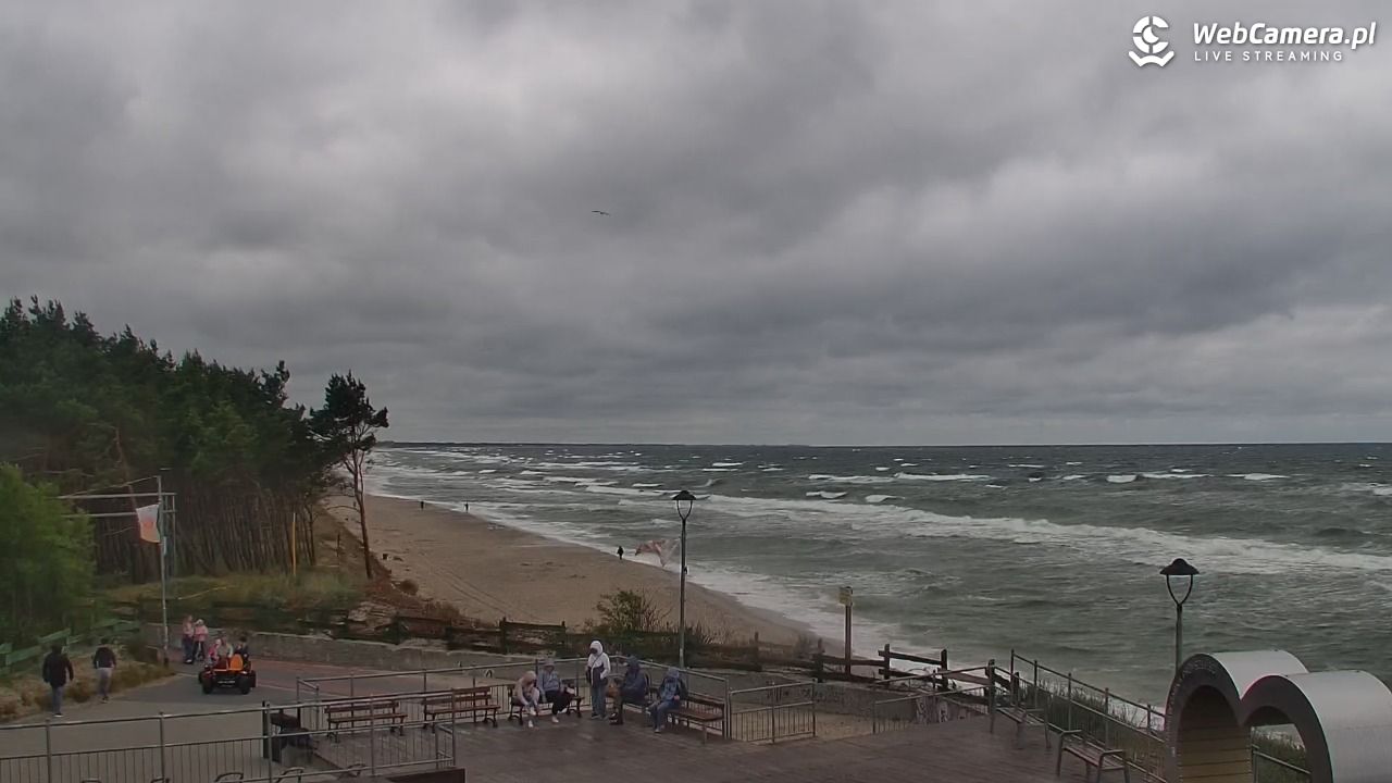 ŁAZY - widok na plażę - 03 lipiec 2025, 13:20