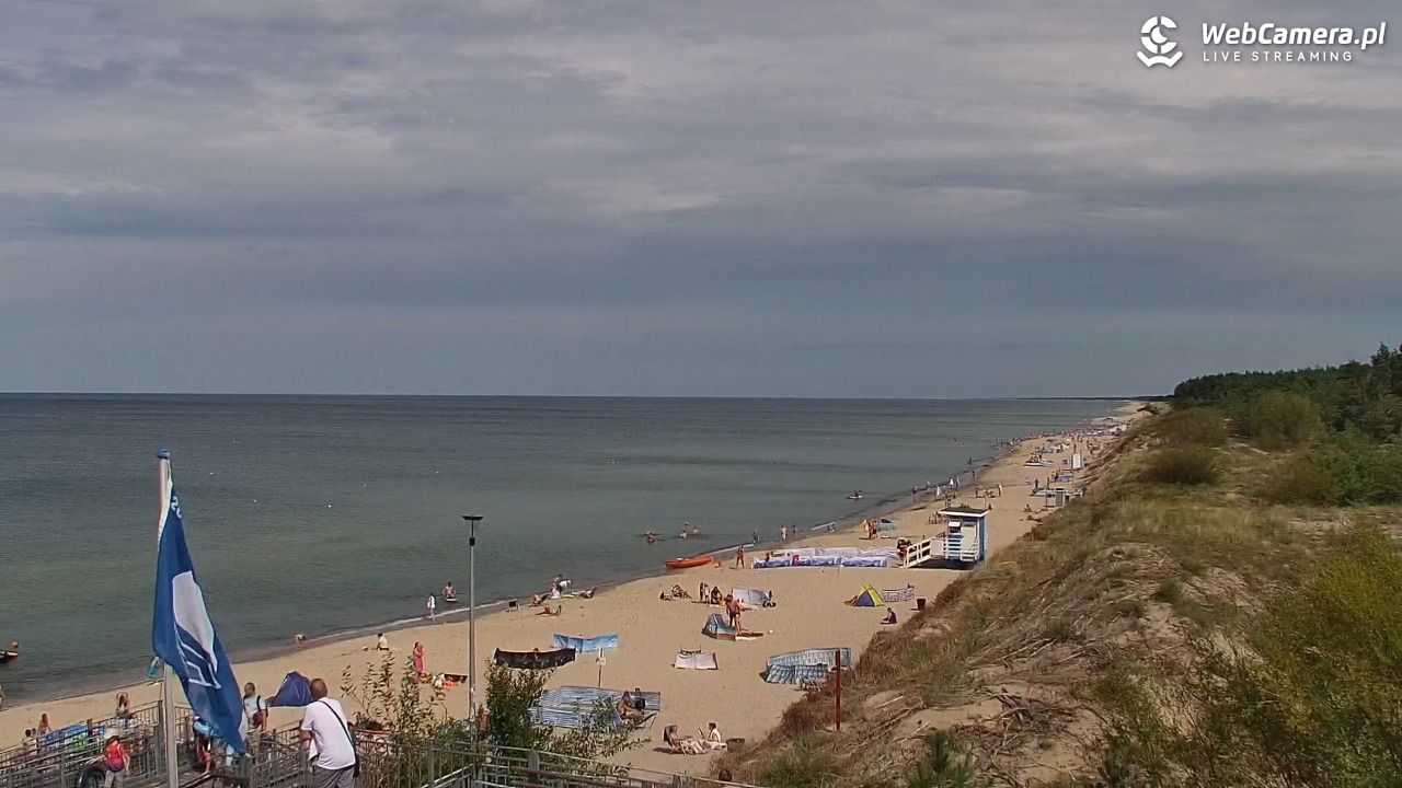 ŁAZY - widok na plażę - 27 sierpień 2025, 12:57