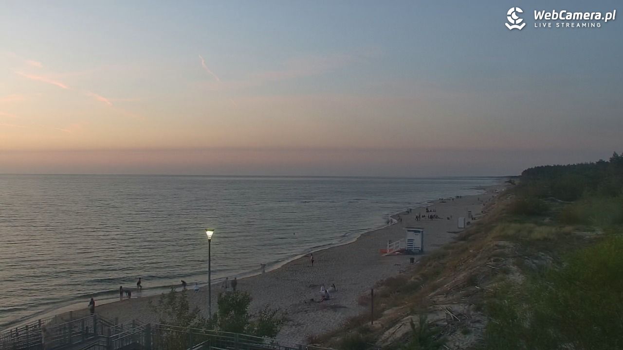 ŁAZY - widok na plażę - 16 lipiec 2026, 21:40