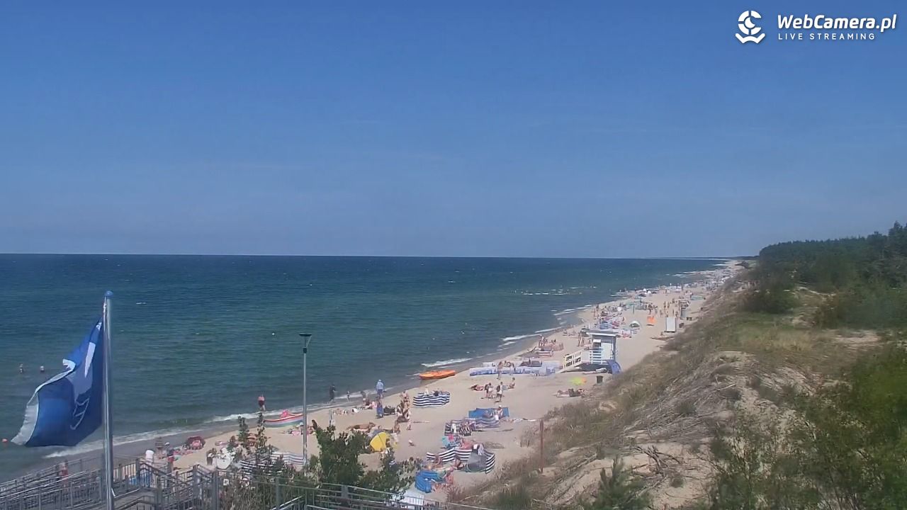 ŁAZY - widok na plażę - 16 lipiec 2026, 13:53