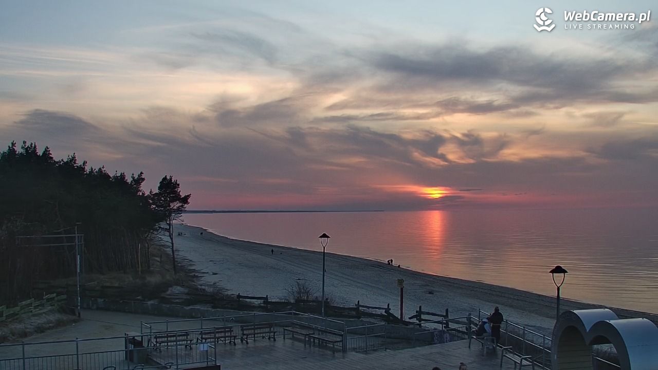 ŁAZY - widok na plażę - 28 luty 2026, 17:18