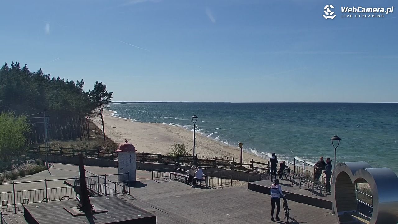 ŁAZY - widok na plażę - 27 kwiecień 2025, 14:52