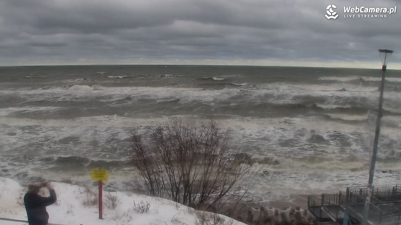 ŁAZY - widok na plażę - 11 styczeń 2026, 12:36