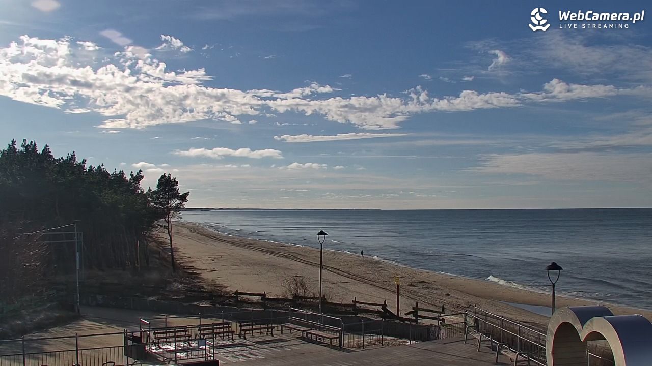 ŁAZY - widok na plażę - 25 luty 2026, 13:56