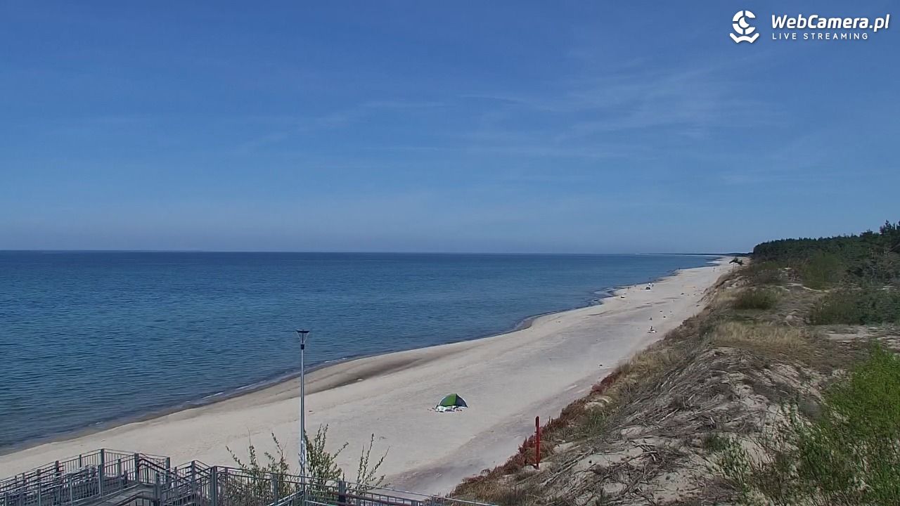 ŁAZY - widok na plażę - 28 kwiecień 2025, 14:00