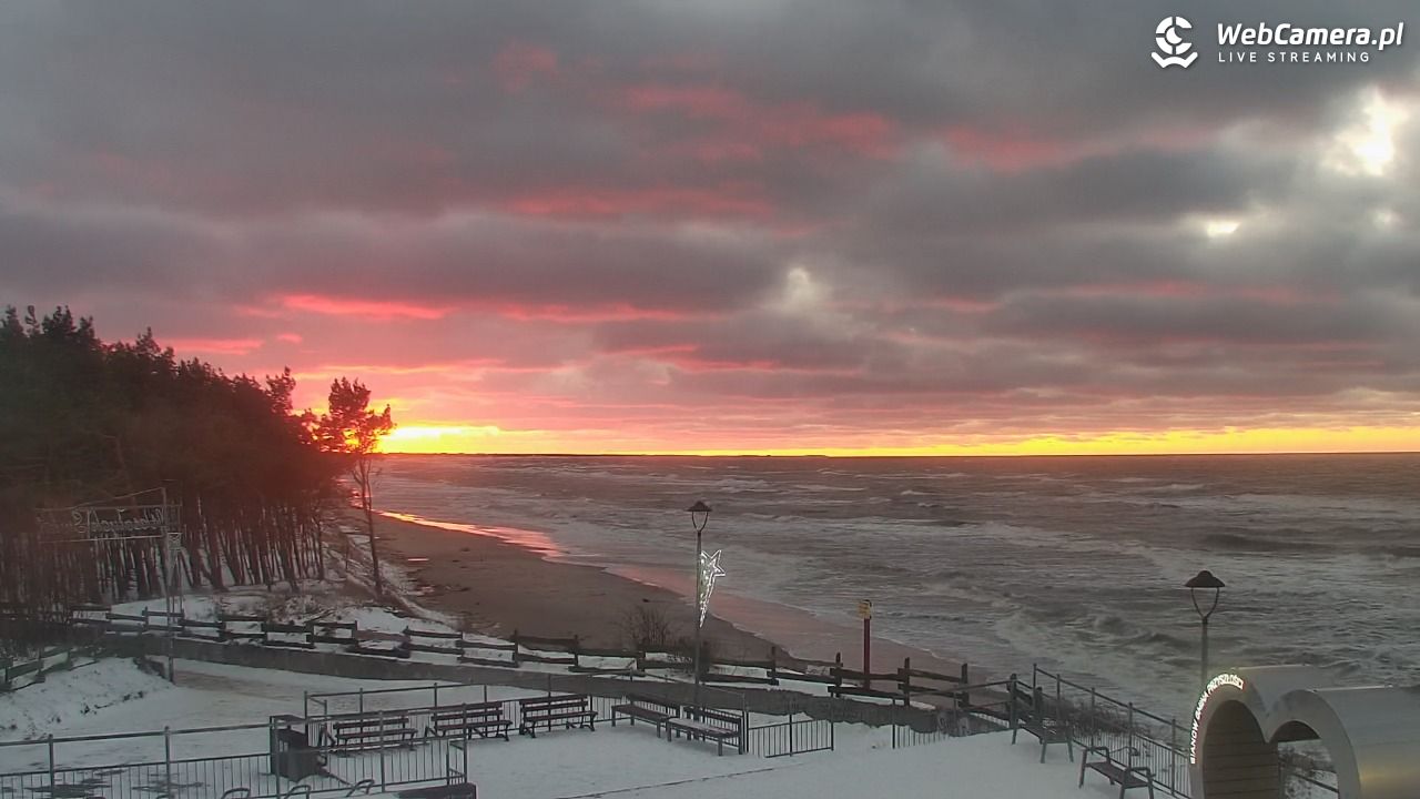 ŁAZY - widok na plażę - 11 styczeń 2026, 15:59