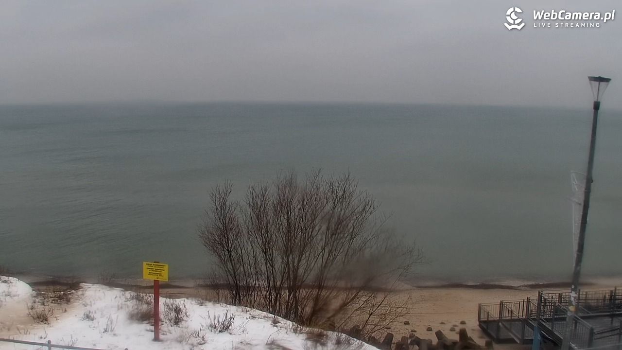 ŁAZY - widok na plażę - 14 styczeń 2026, 10:14