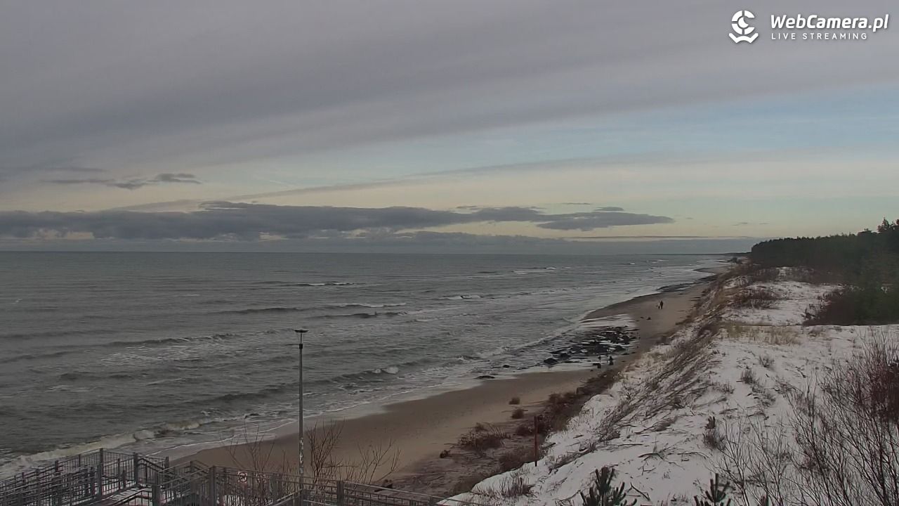 ŁAZY - widok na plażę - 12 styczeń 2026, 13:46