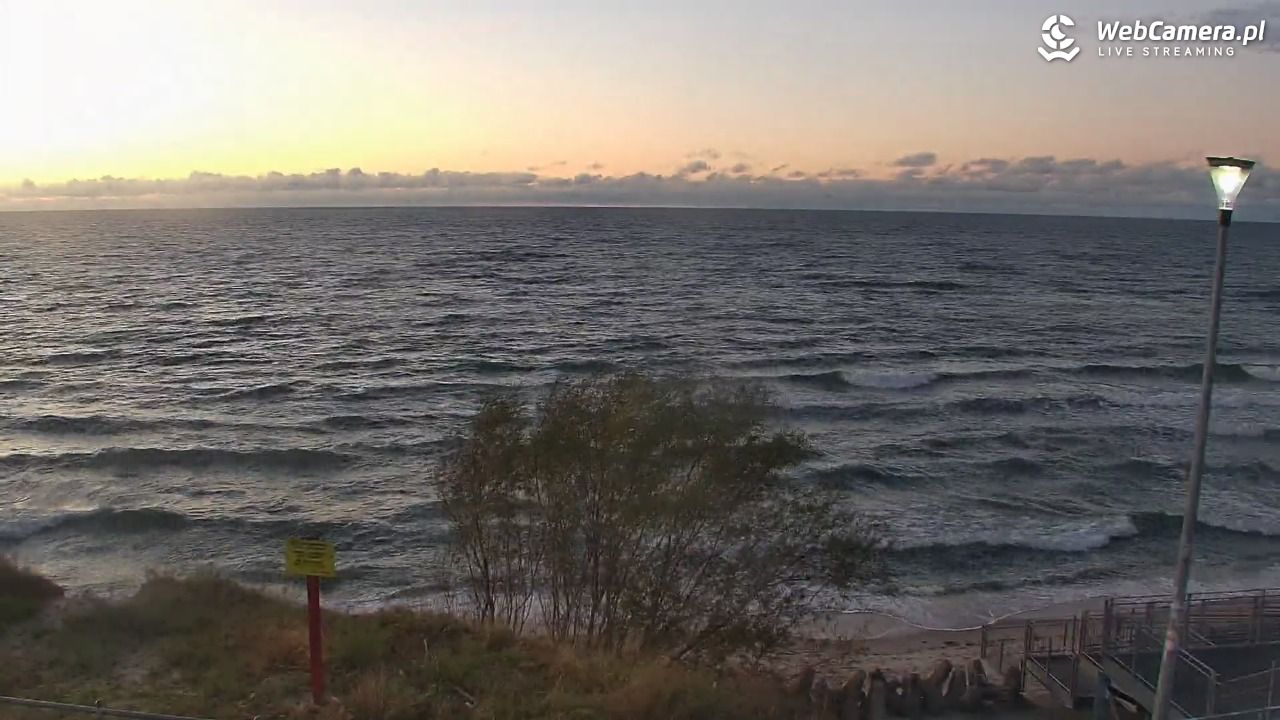 ŁAZY - widok na plażę - 15 październik 2025, 18:15