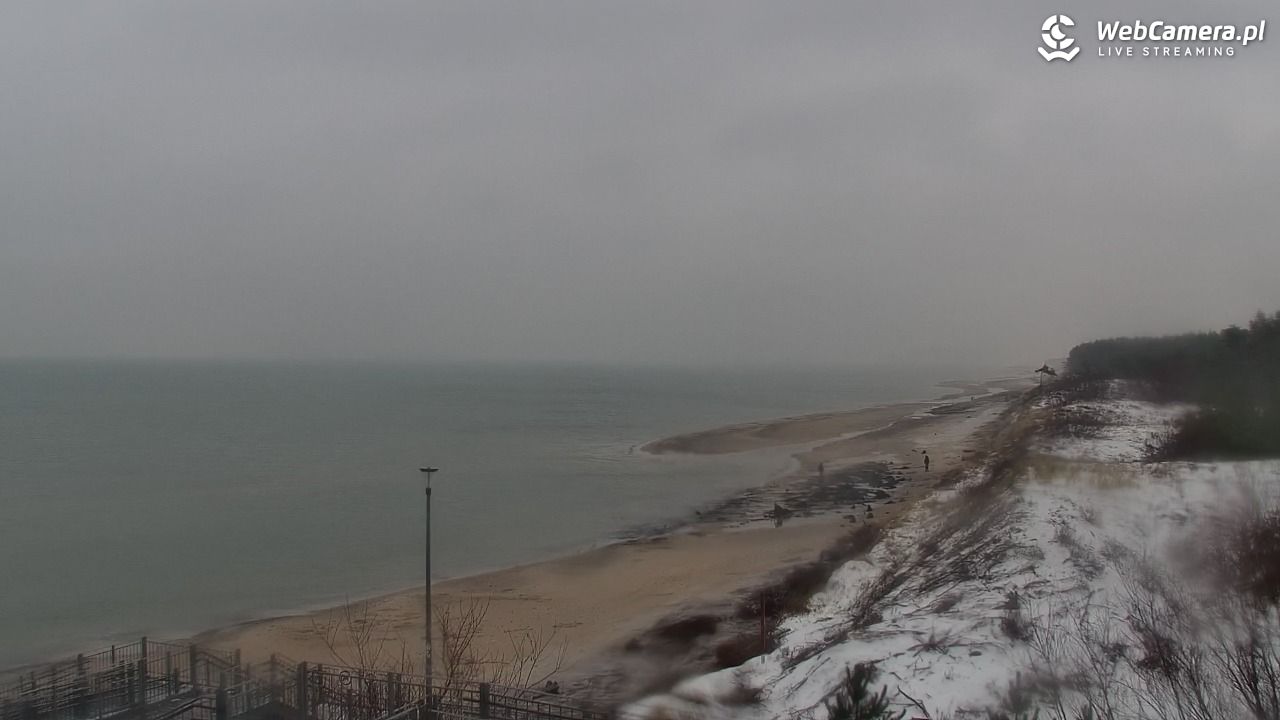 ŁAZY - widok na plażę - 14 styczeń 2026, 12:25