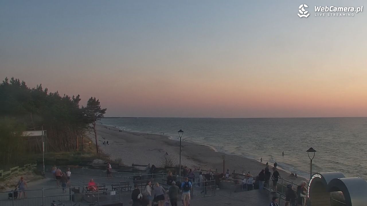 ŁAZY - widok na plażę - 15 lipiec 2026, 21:26