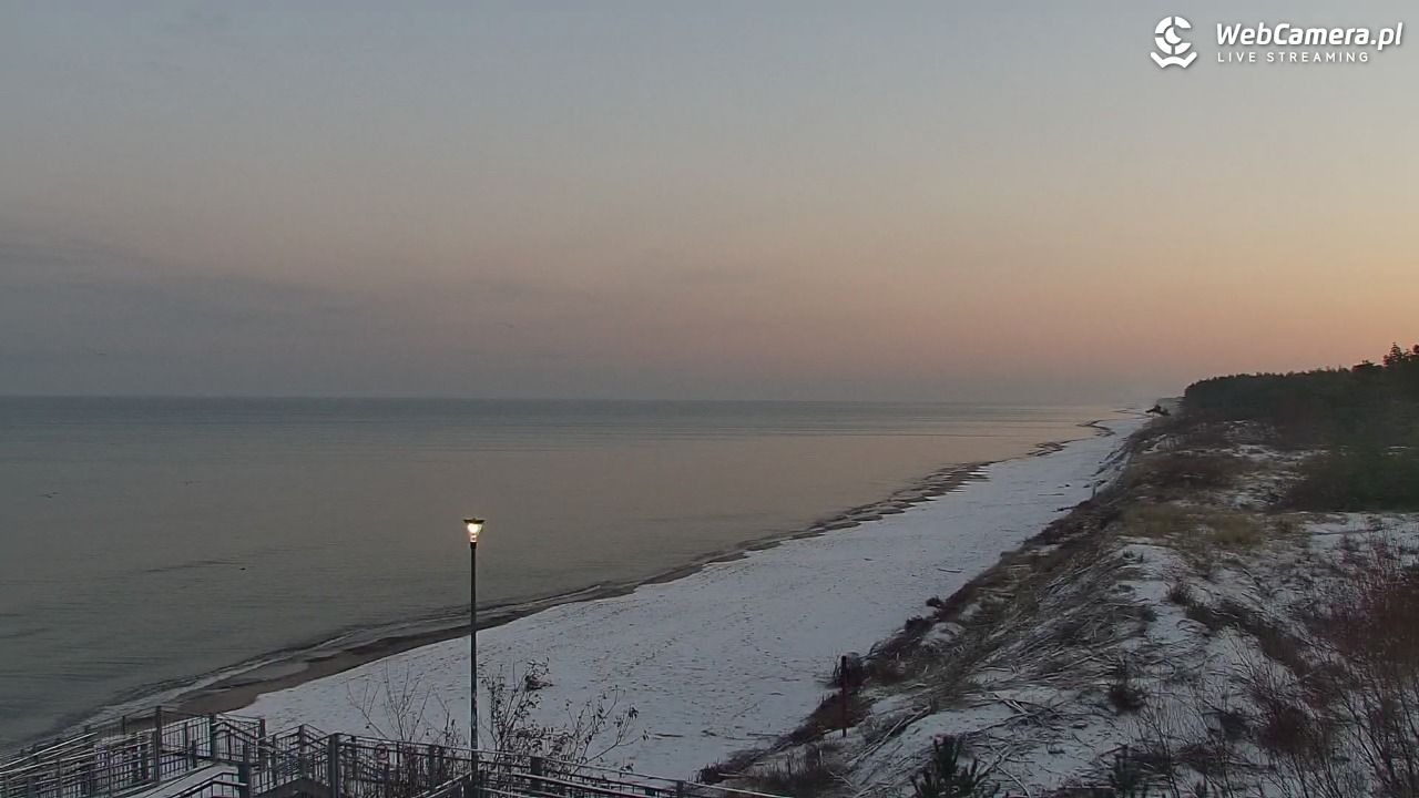 ŁAZY - widok na plażę - 25 listopad 2025, 07:35
