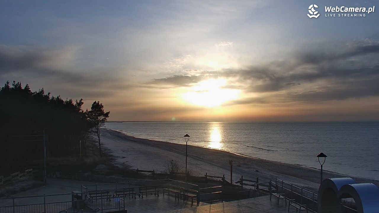 ŁAZY - widok na plażę - 26 luty 2026, 16:55