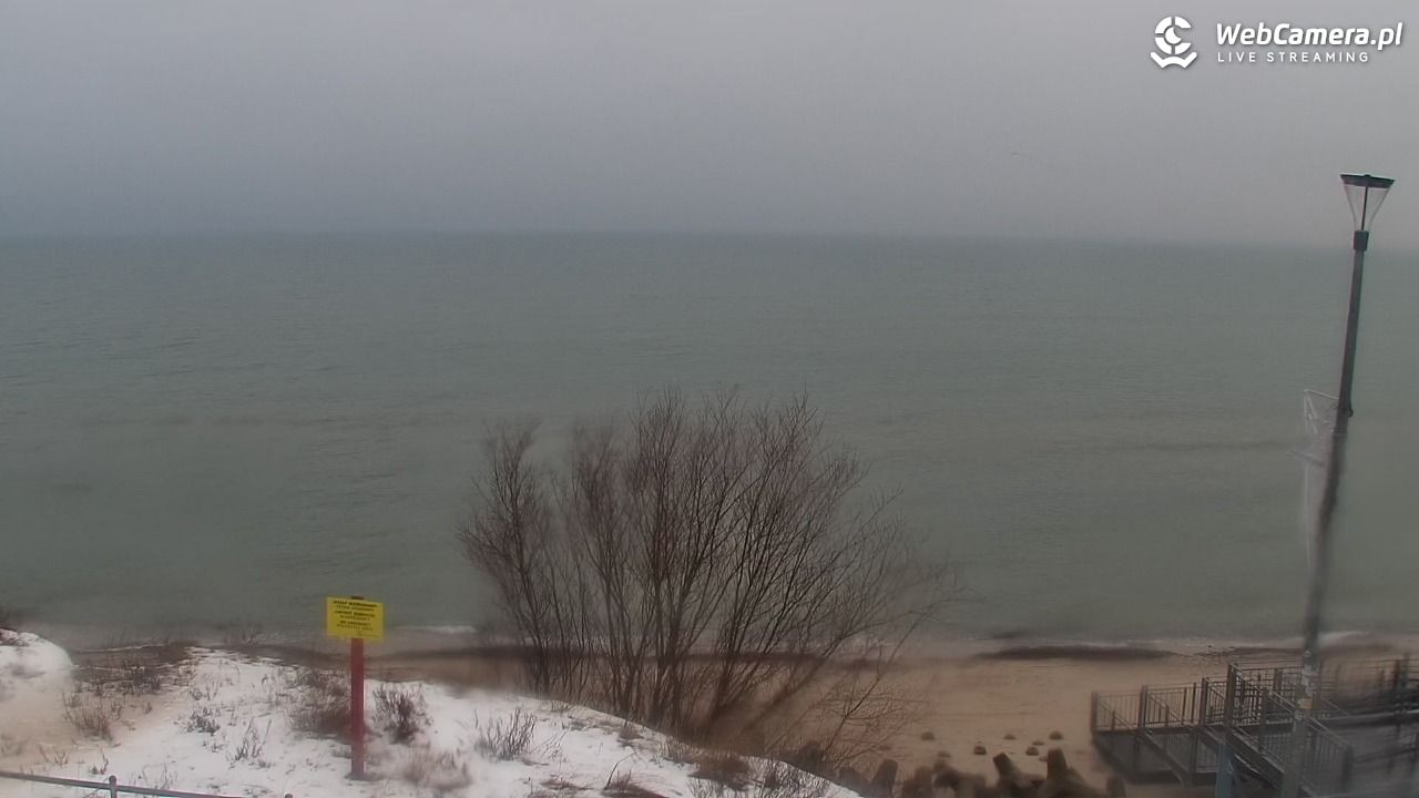 ŁAZY - widok na plażę - 14 styczeń 2026, 15:07