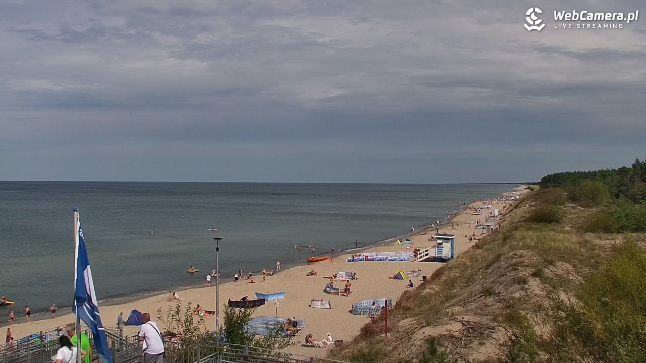 ŁAZY - widok na plażę - 27 sierpień 2025, 12:59